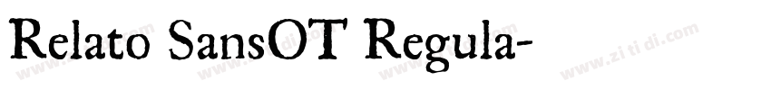 Relato SansOT Regula字体转换